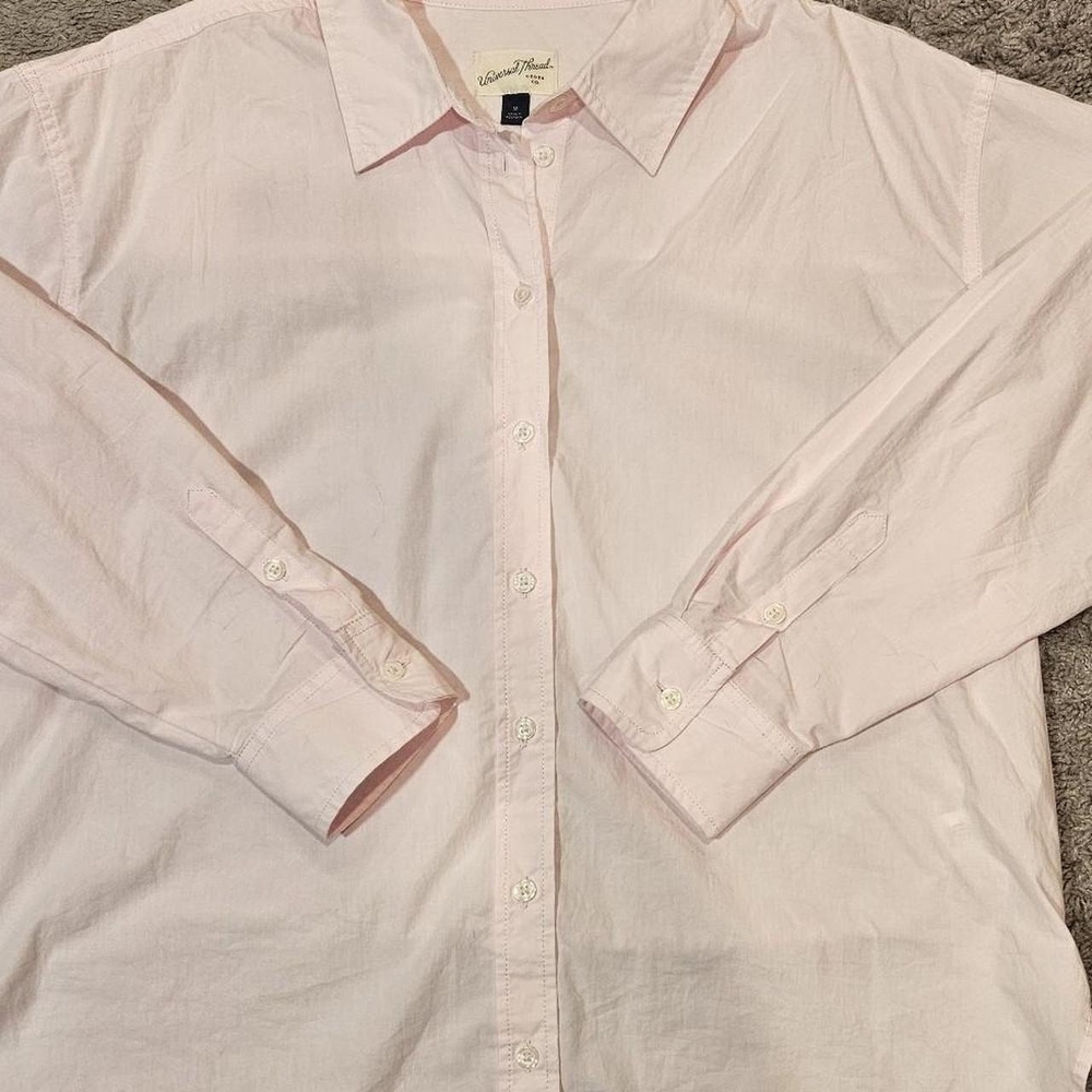 Universal Thread Women's Light Pink Button Down S… - image 2